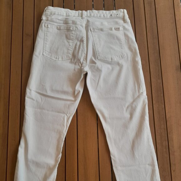 Jen 7 by 7 for All Mankind White Cropped Skinny Jeans - Picture 5 of 9